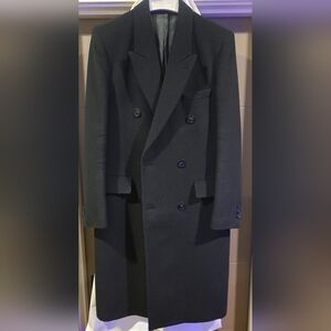 Maison Martin Margiela A/W2012 Replica Camel Hair Double Breasted Black Coat